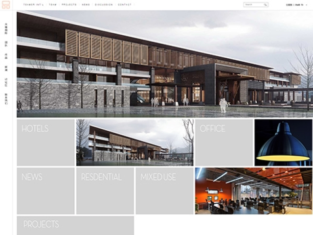天萌國際設計集團網站建設項目